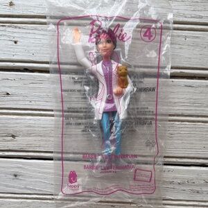 Barbie Veterinarian Doll with Puppy and Pink Accents